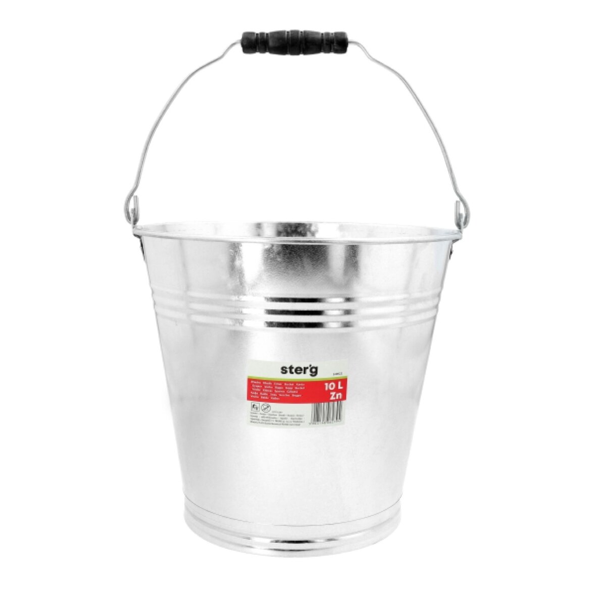 Cinkuotas metalinis kibiras, 10l 5 Cinkuotas metalinis kibiras, 10l 5