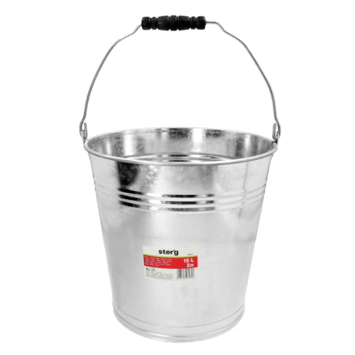 Cinkuotas metalinis kibiras, 15l 5