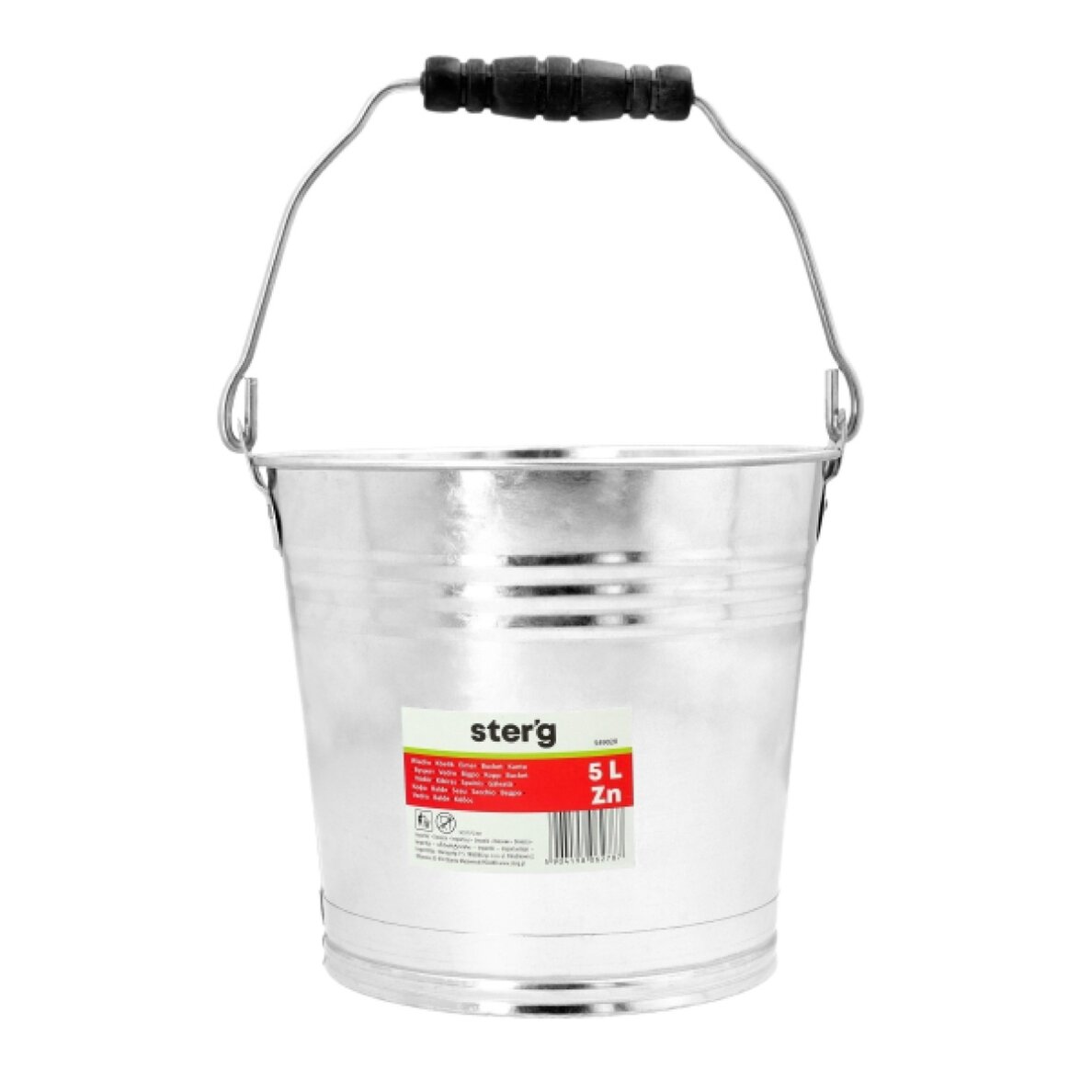 Cinkuotas metalinis kibiras, 5l 5 Cinkuotas metalinis kibiras, 5l 5