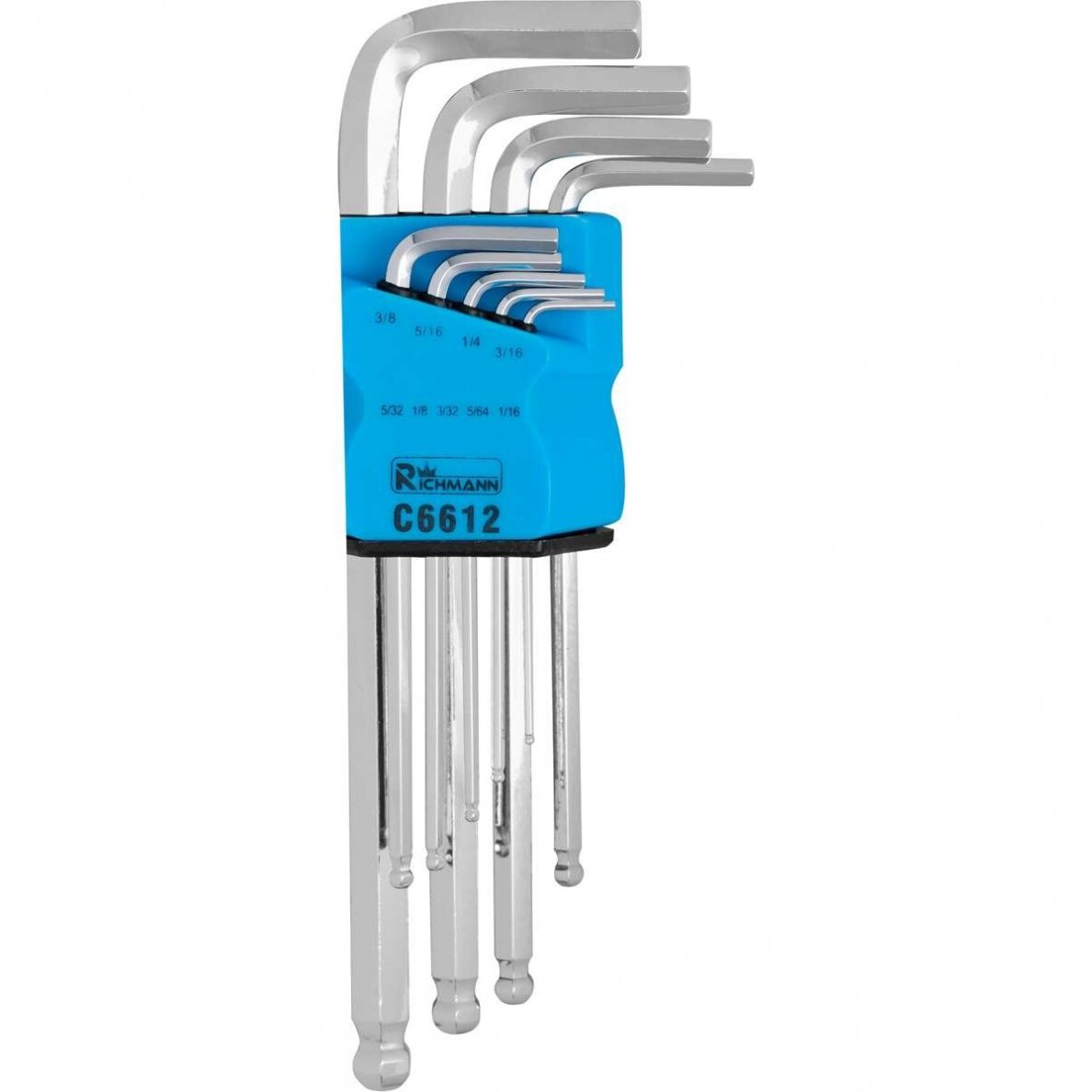 Colinių L formos raktų komplektas 1/16 "- 3/8", 9 VNT Colinių L formos raktų komplektas 1/16 "- 3/8", 9 VNT