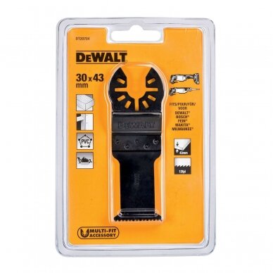 Daugiafunkcinė įrankio geležtė 31mm x 43mm, DeWALT 3