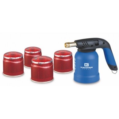 Degiklis „KEMPER" REG su piez + 4 balionai Degiklis „KEMPER" REG su piez + 4 balionai