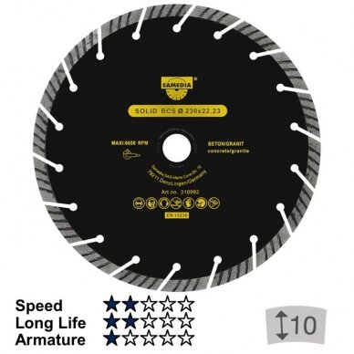 Deim. dis. „SAMEDIA" BCS 230 x 22 mm Deim. dis. „SAMEDIA" BCS 230 x 22 mm