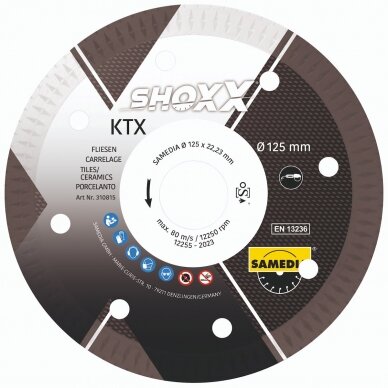 Deim. dis. „SAMEDIA" KTX 115x22/1,3 Deim. dis. „SAMEDIA" KTX 115x22/1,3