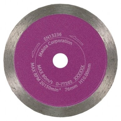 Deimantinis diskas keramikai MAKITA 76mm D-77263 2 Deimantinis diskas keramikai MAKITA 76mm D-77263 2