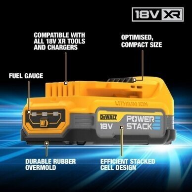DeWALT DCBP034 POWERSTACK akumuliatorius 1.7 Ah 2