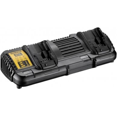 DeWALT dvigubas baterijų kroviklis 18V DeWALT dvigubas baterijų kroviklis 18V