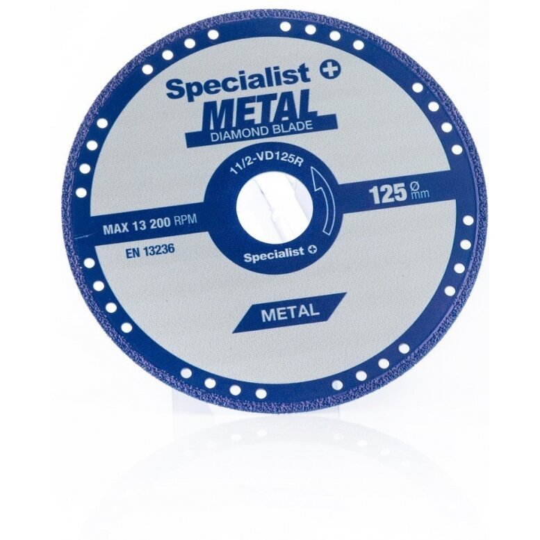 Deimantinis pj. diskas metalui 125x1,4x22,23 mm 4 Deimantinis pj. diskas metalui 125x1,4x22,23 mm 4