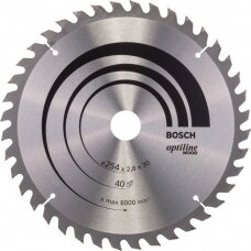 Diskinio pjūklo diskas medienai BOSCH 254x30x2,8/1,8mm Z40
