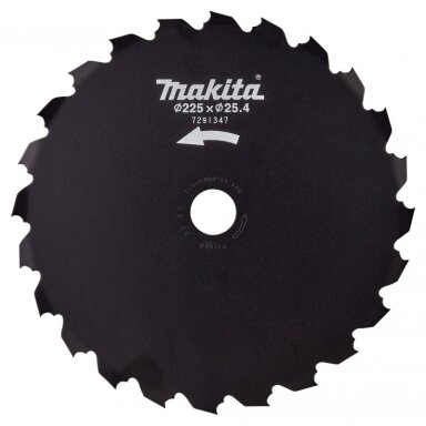 Diskas su dantimis krūmams MAKITA UR012G 225x25,4mm Diskas su dantimis krūmams MAKITA UR012G 225x25,4mm