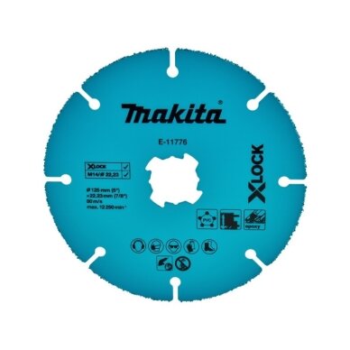 Diskas su kietmetaliu MAKITA 125x22,23x2,0mm Diskas su kietmetaliu MAKITA 125x22,23x2,0mm