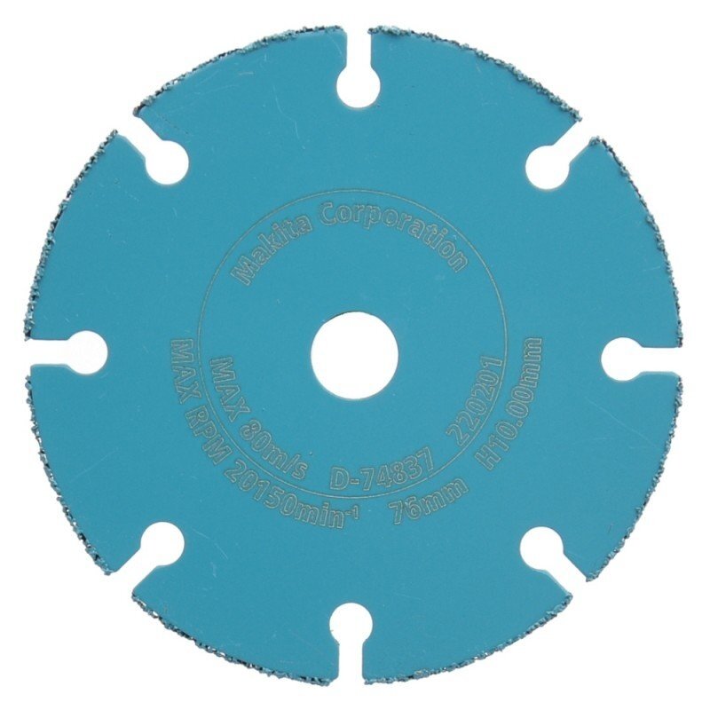 Diskas su kietmetaliu MAKITA 76x10x1,7mm 1 Diskas su kietmetaliu MAKITA 76x10x1,7mm 1