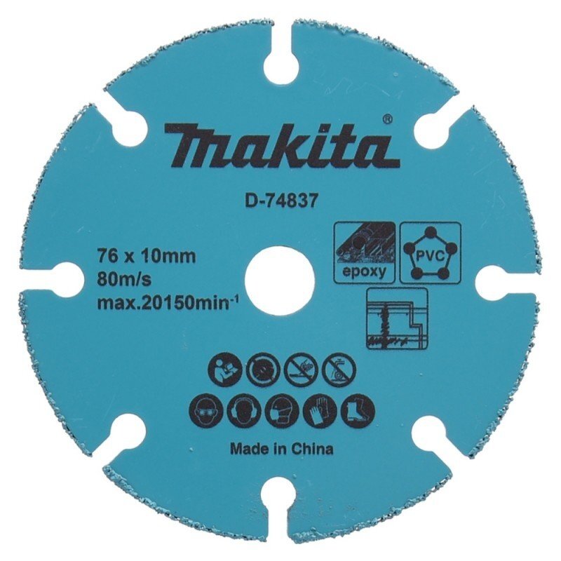 Diskas su kietmetaliu MAKITA 76x10x1,7mm Diskas su kietmetaliu MAKITA 76x10x1,7mm