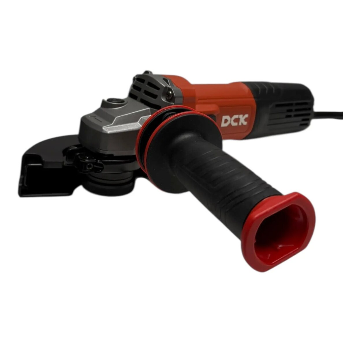 Elektrinis kampinis šlifuoklis reguliuojamomis apsukomis 125mm, 1400W, KAG1400-125E, DCK Elektrinis kampinis šlifuoklis reguliuojamomis apsukomis 125mm, 1400W, KAG1400-125E, DCK
