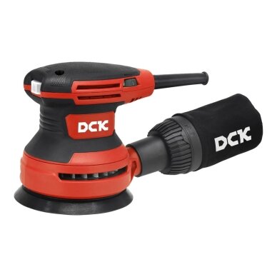 Elektrinis ekscentrinis šlifuoklis 125mm, 380W, KSA02-125, DCK 1