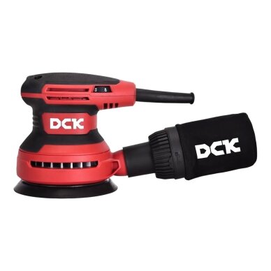 Elektrinis ekscentrinis šlifuoklis 125mm, 380W, KSA02-125, DCK Elektrinis ekscentrinis šlifuoklis 125mm, 380W, KSA02-125, DCK