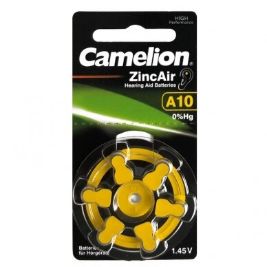 Element. „CAMELION" A10/DA10/ZL10, 6 vnt. Element. „CAMELION" A10/DA10/ZL10, 6 vnt.