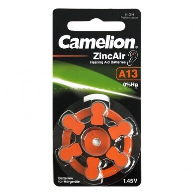 Element. „CAMELION" A13/DA13/ZL13, 6 vnt. Element. „CAMELION" A13/DA13/ZL13, 6 vnt.