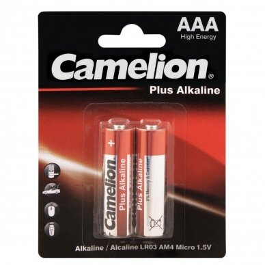 Elementai „ALKALINE" LR03-BP2 AAA 2 vnt. Elementai „ALKALINE" LR03-BP2 AAA 2 vnt.