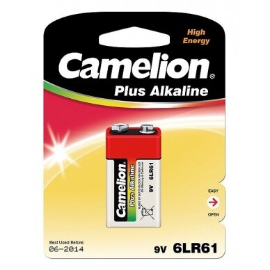 Elementas „Krona" 6LF22, BP1, 9V, CAMELION, 1 vnt. 1 Elementas „Krona" 6LF22, BP1, 9V, CAMELION, 1 vnt. 1