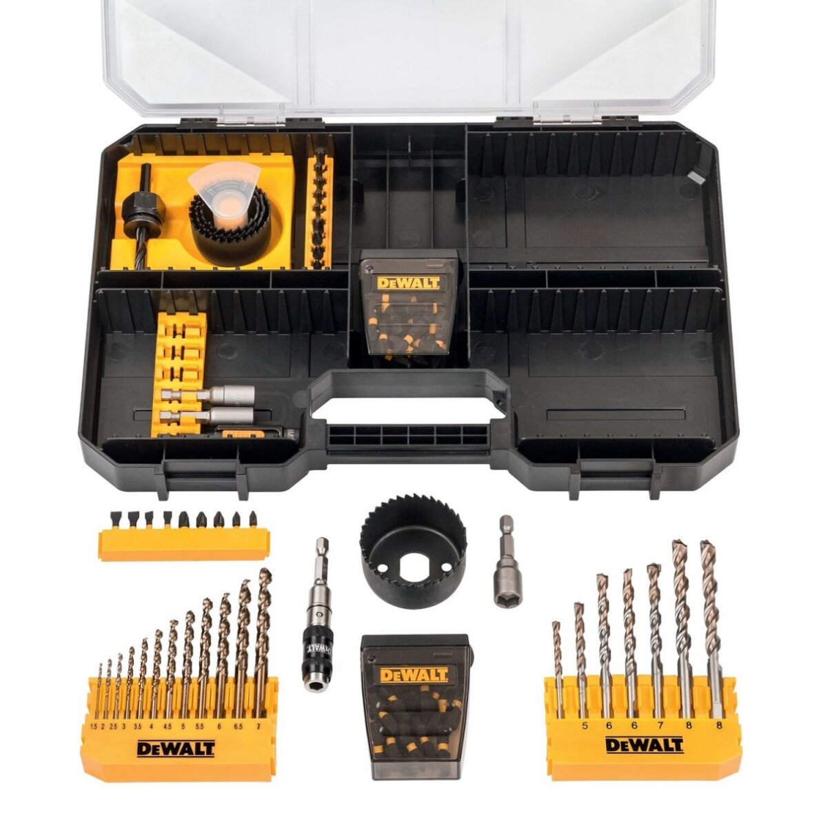 EXTREME antgaliukų-grąžtų komplektas, DeWALT 100 vnt. 1