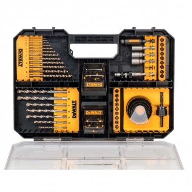 EXTREME antgaliukų-grąžtų komplektas, DeWALT 100 vnt. 2 EXTREME antgaliukų-grąžtų komplektas, DeWALT 100 vnt. 2