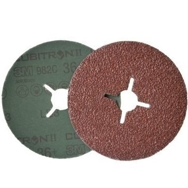 Fibro lapelis 3M 982C Cubitron II 125mm P36+ Fibro lapelis 3M 982C Cubitron II 125mm P36+