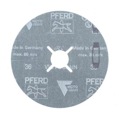 Fibro šlifavimo diskas PFERD FS 125-22 Victograin 60 1 Fibro šlifavimo diskas PFERD FS 125-22 Victograin 60 1