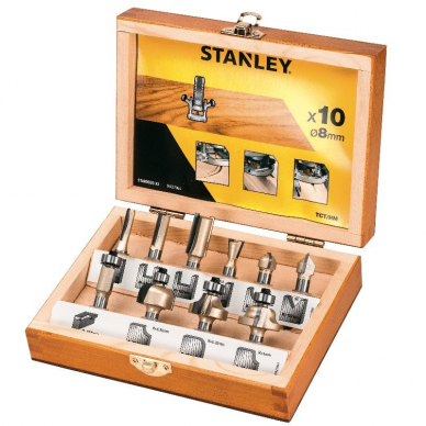 Frezų rinkinys TCT 10 PCE SET 8mm Frezų rinkinys TCT 10 PCE SET 8mm