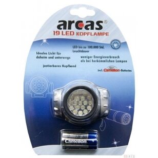 Galvos žibintuvėlis „ARCAS" 9 LED