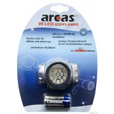 Galvos žibintuvėlis „ARCAS" 9 LED Galvos žibintuvėlis „ARCAS" 9 LED
