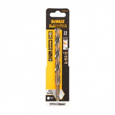 Grąžtas metalui HEX 1/4, 13,0 mm, DeWALT