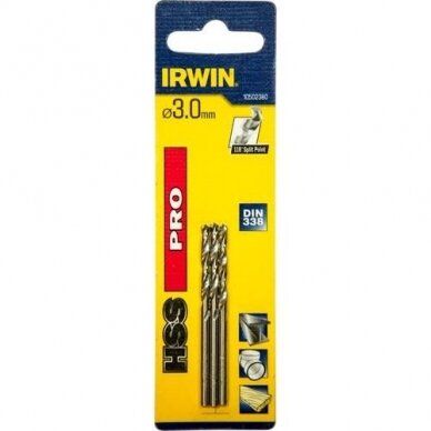 Grąžtas metalui HSS PRO 3,0 mm, 3 vnt. Grąžtas metalui HSS PRO 3,0 mm, 3 vnt.