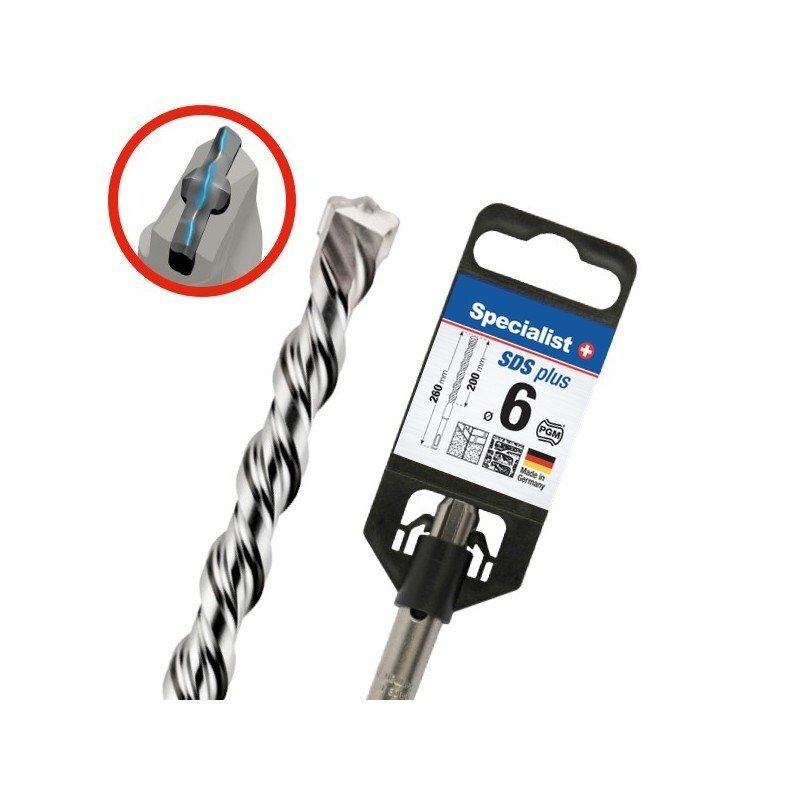 Grąžtas „Specialist+" SDS+ 6x200/260 mm Grąžtas „Specialist+" SDS+ 6x200/260 mm