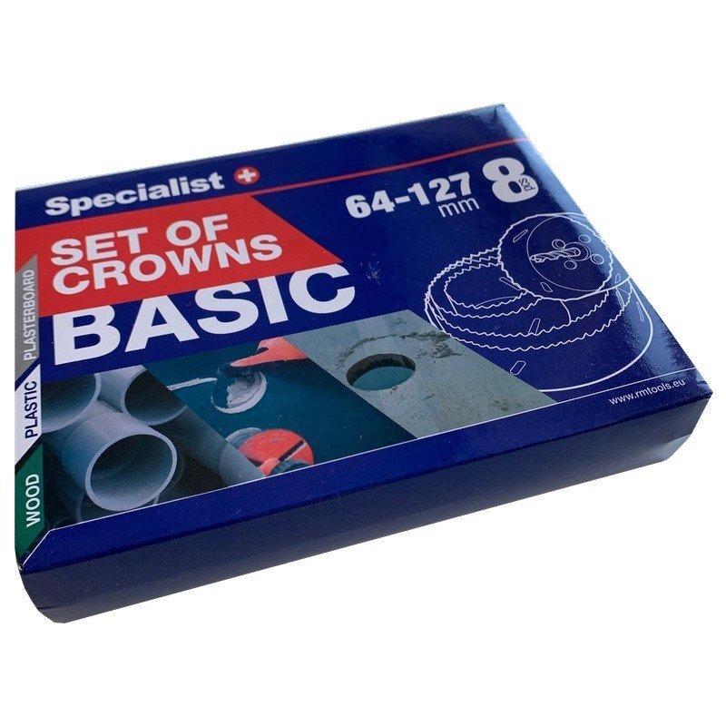 Gręžimo karūnų rinkinys 8 vnt. 1 Gręžimo karūnų rinkinys 8 vnt. 1