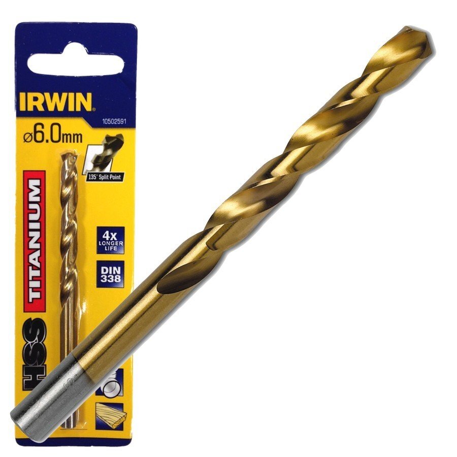 Grąžtas metalui HSS TITANIUM 6,0 mm Grąžtas metalui HSS TITANIUM 6,0 mm