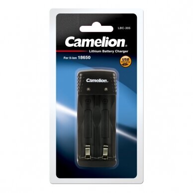 Įkroviklis LBC-305 Li-ion 18650 baterijoms, CAMELION Įkroviklis LBC-305 Li-ion 18650 baterijoms, CAMELION