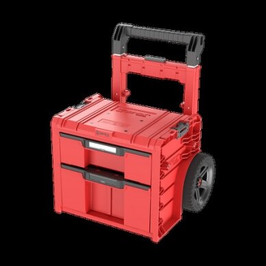 Įrankių dėžė su ratukais PRO 2.0 PLUS, 2 stalčiai, QBRICK