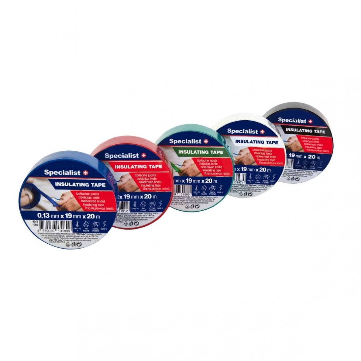 Izol. juosta 0,13 x 19 mm juoda 20 m 2 Izol. juosta 0,13 x 19 mm juoda 20 m 2