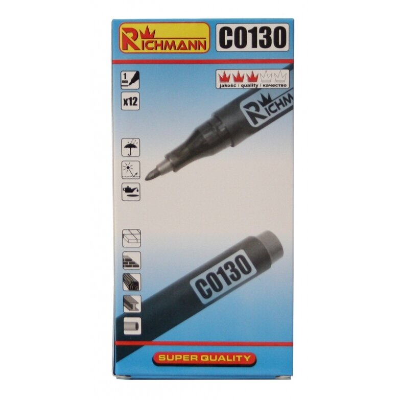 Juodas markeris 1 mm 2 Juodas markeris 1 mm 2