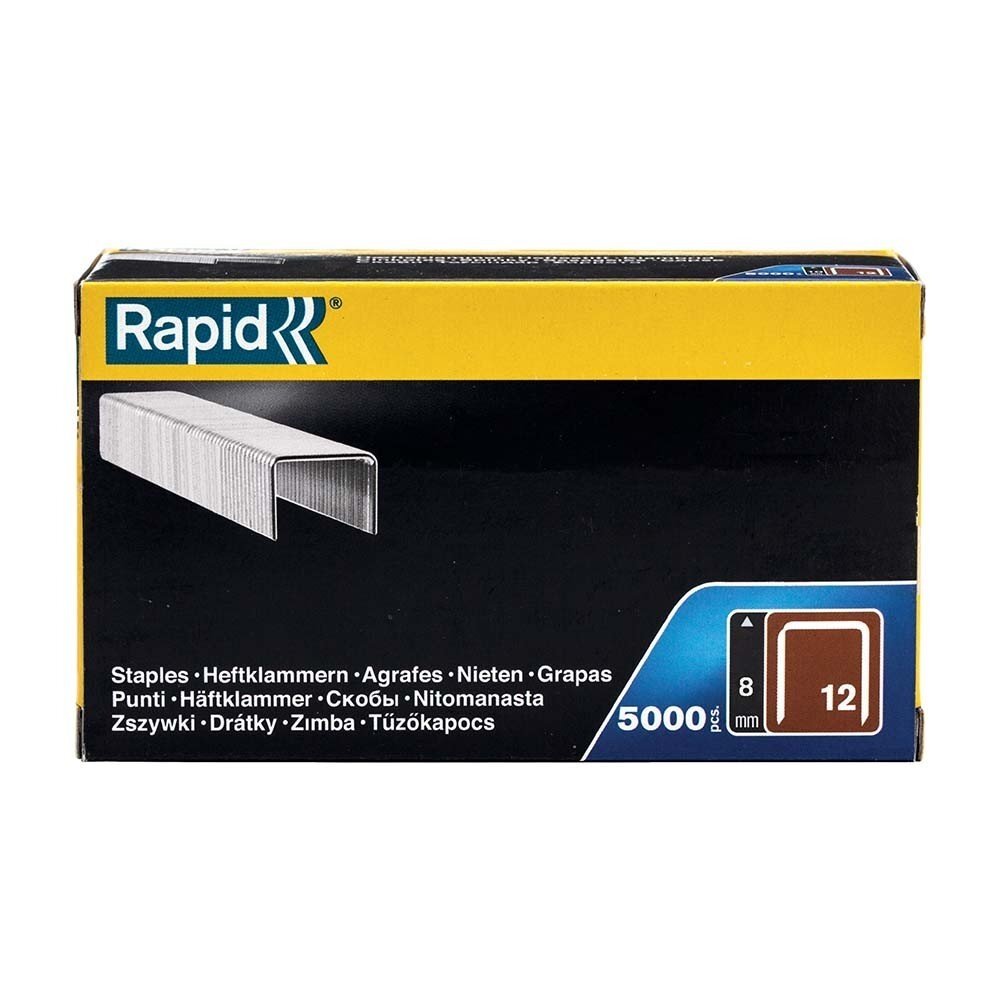 Kabės „Rapid" 12/8, 5000 vnt. 1 Kabės „Rapid" 12/8, 5000 vnt. 1