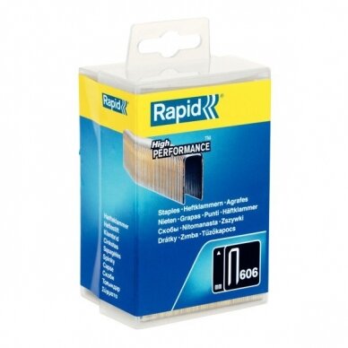 Kabės „Rapid" 606/12, 3600 vnt. plast.p. Kabės „Rapid" 606/12, 3600 vnt. plast.p.