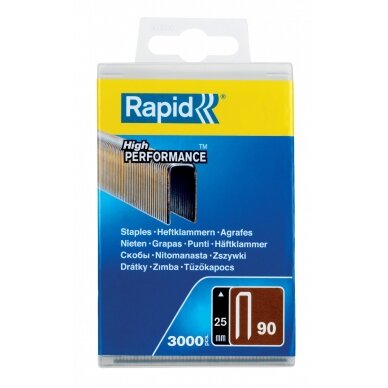 Kabės „Rapid" 606/18, 3600 vnt. plast.p.
