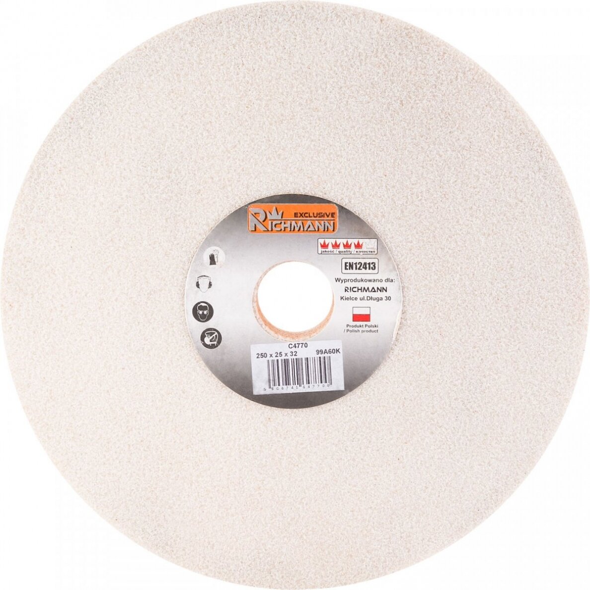 KERAMINIS ŠLIFAVIMO DISKAS 250 x 25 x 32 99A60K KERAMINIS ŠLIFAVIMO DISKAS 250 x 25 x 32 99A60K