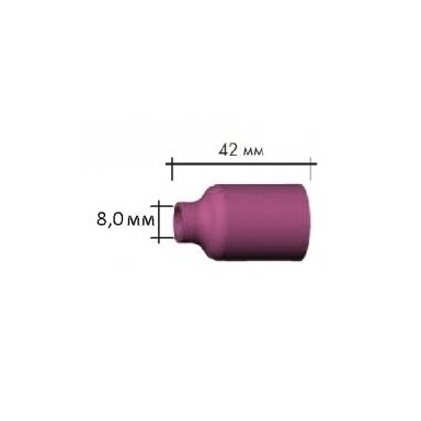 Keramikinė tūta MOST SRT-17/26/18,  8x42, nr. 5 turbolentui (su dujiniu lęšiu)