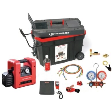 Kondicionierių aptarnavimo rinkinys ROTHENBERGER Roccady 120 R32 Analogue Kondicionierių aptarnavimo rinkinys ROTHENBERGER Roccady 120 R32 Analogue