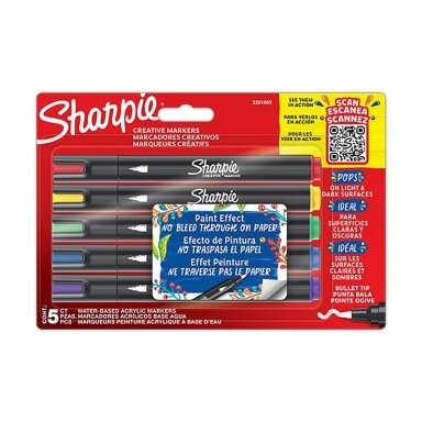 Kūrybinių markerių rinkinys, SHARPIE, 5 vnt Kūrybinių markerių rinkinys, SHARPIE, 5 vnt