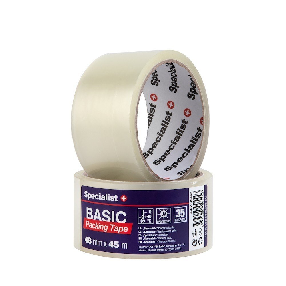 Lipni juosta 48 mm x 45 m, skaidri Lipni juosta 48 mm x 45 m, skaidri