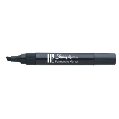 Markeris „Sharpie" juod. sp., W10 plokšč.