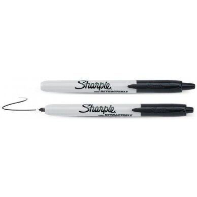 Mark. „Sharpie" RETRACTABLE juod. sp. Mark. „Sharpie" RETRACTABLE juod. sp.
